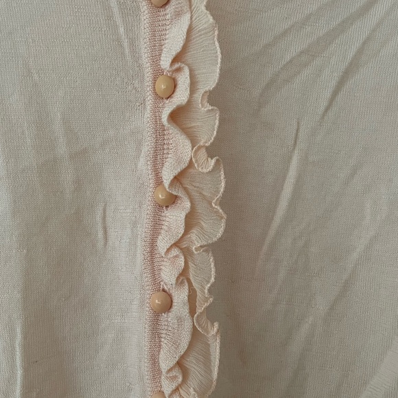 J. Crew Ruffle Front Cardigan - Picture 3 of 4